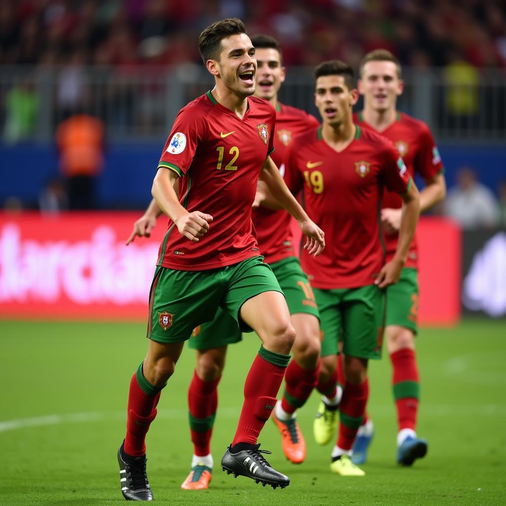 Joel Pereira trong màu áo đội tuyển trẻ Bồ Đào Nha