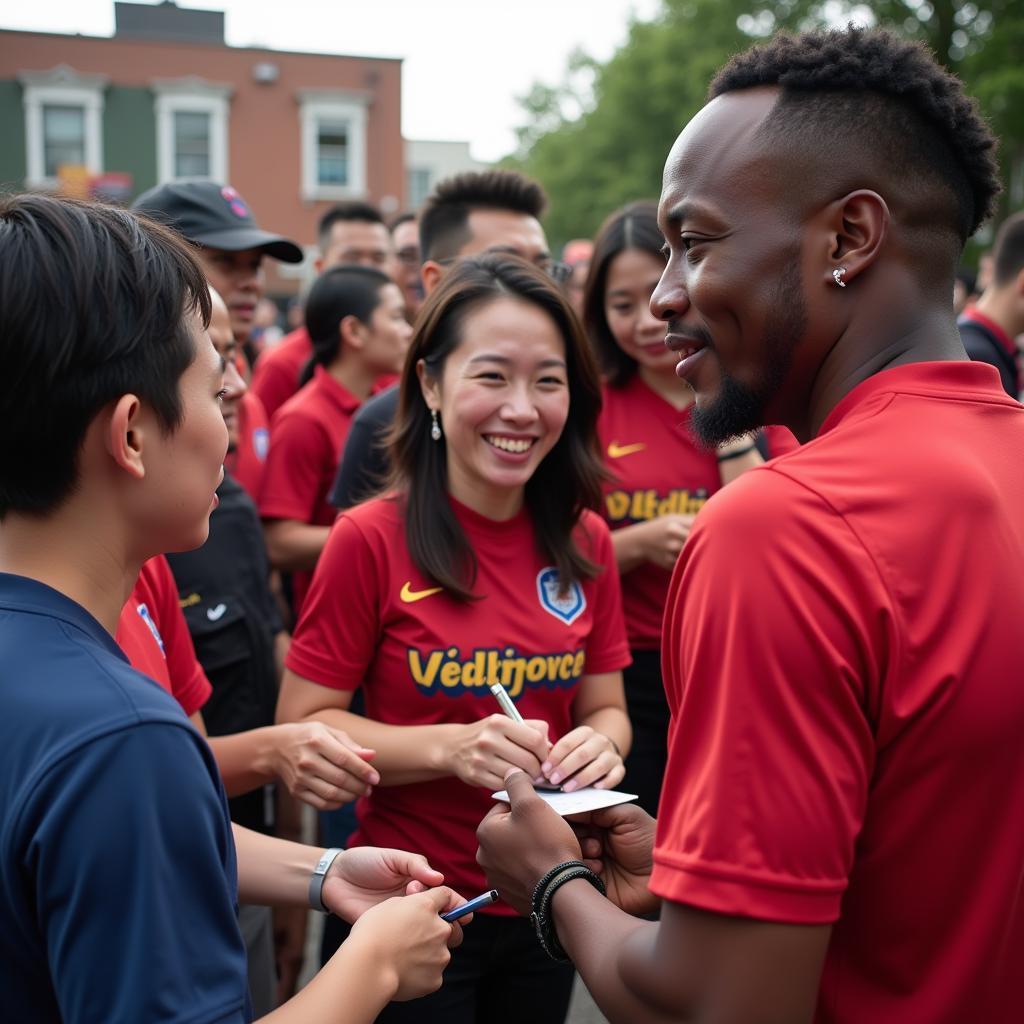 John Antwi giao lưu với người hâm mộ