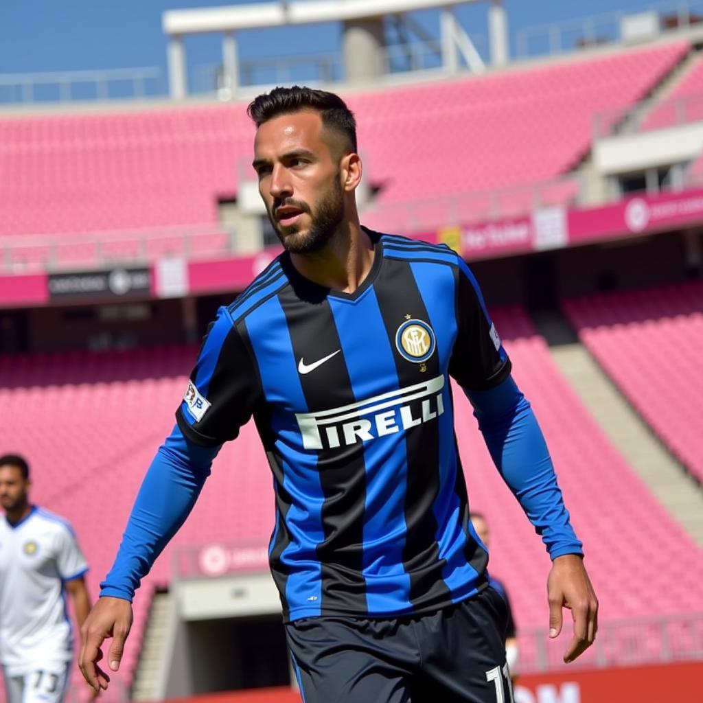 Jordi Alba in an Inter Miami CF kit.