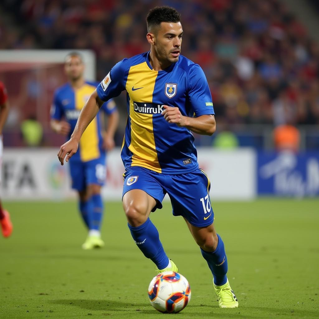 Juan Brunetta trong màu áo Tigres UANL.
