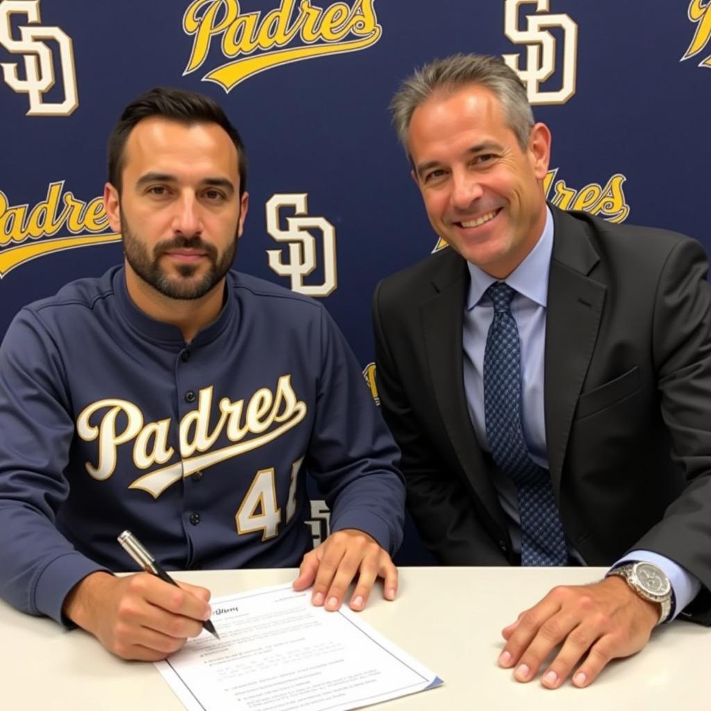 Juan Carlos Azocar ký hợp đồng với San Diego Padres