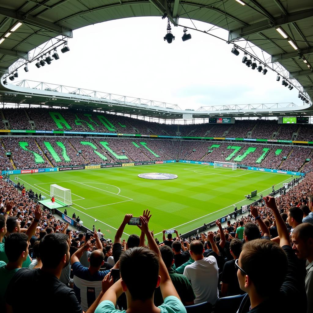 Khán Đài Estadio Milton Santos Đầy Ắp Người Hâm Mộ