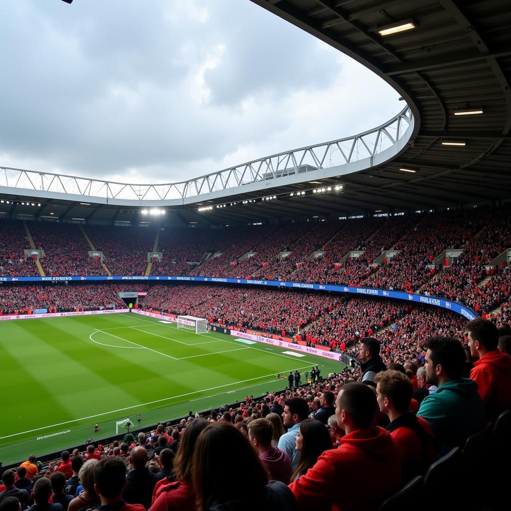 Khán đài cuồng nhiệt của Geoffroy Guichard Stadium