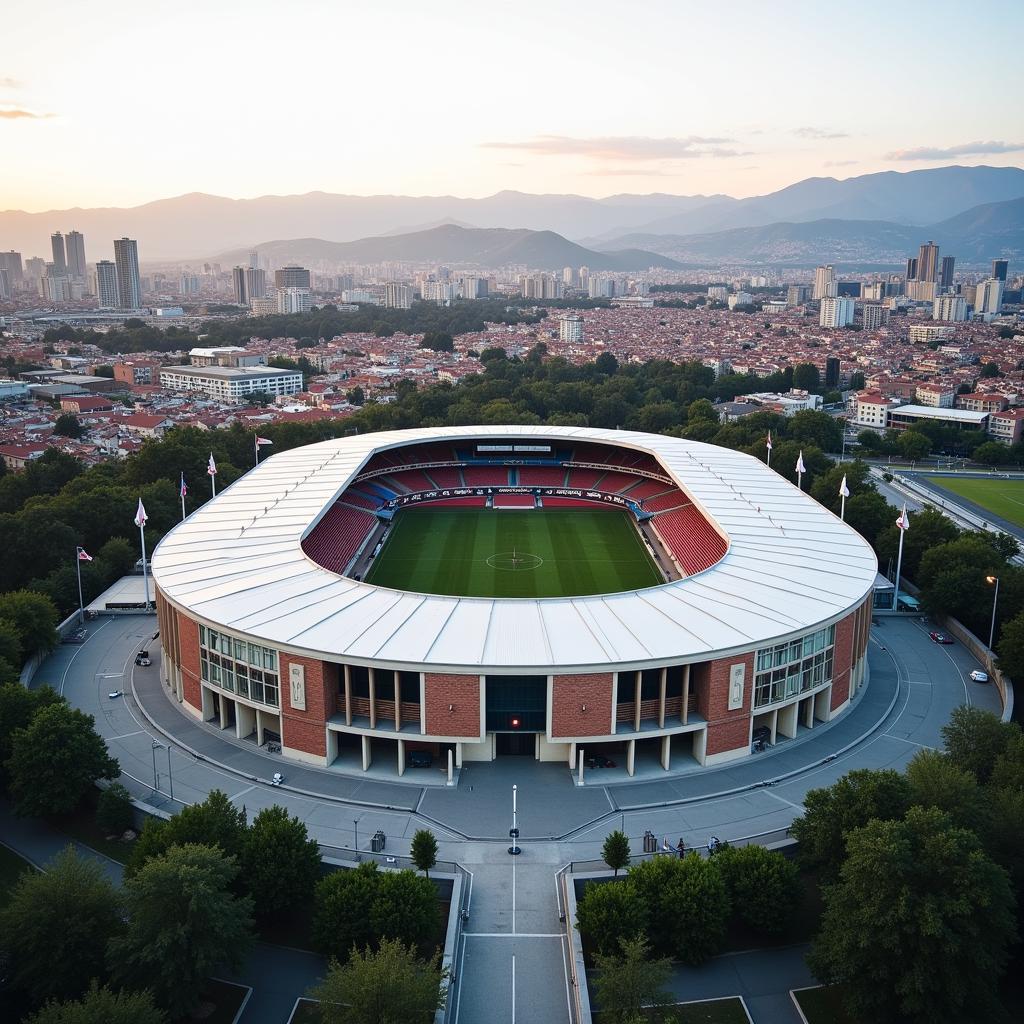 Khung cảnh bên ngoài Verona Football Stadium