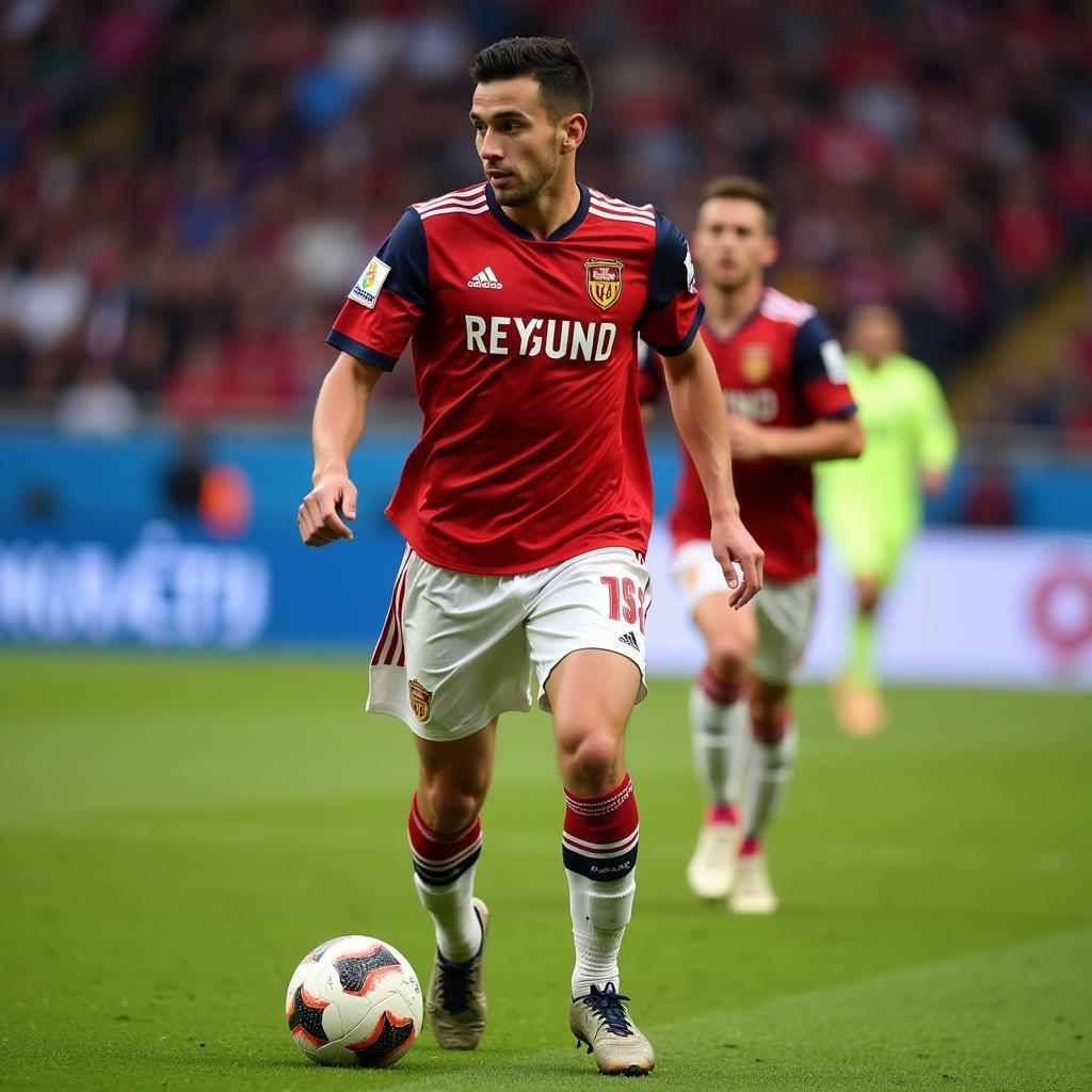 Khvicha Kvaratskhelia playing for Rubin Kazan