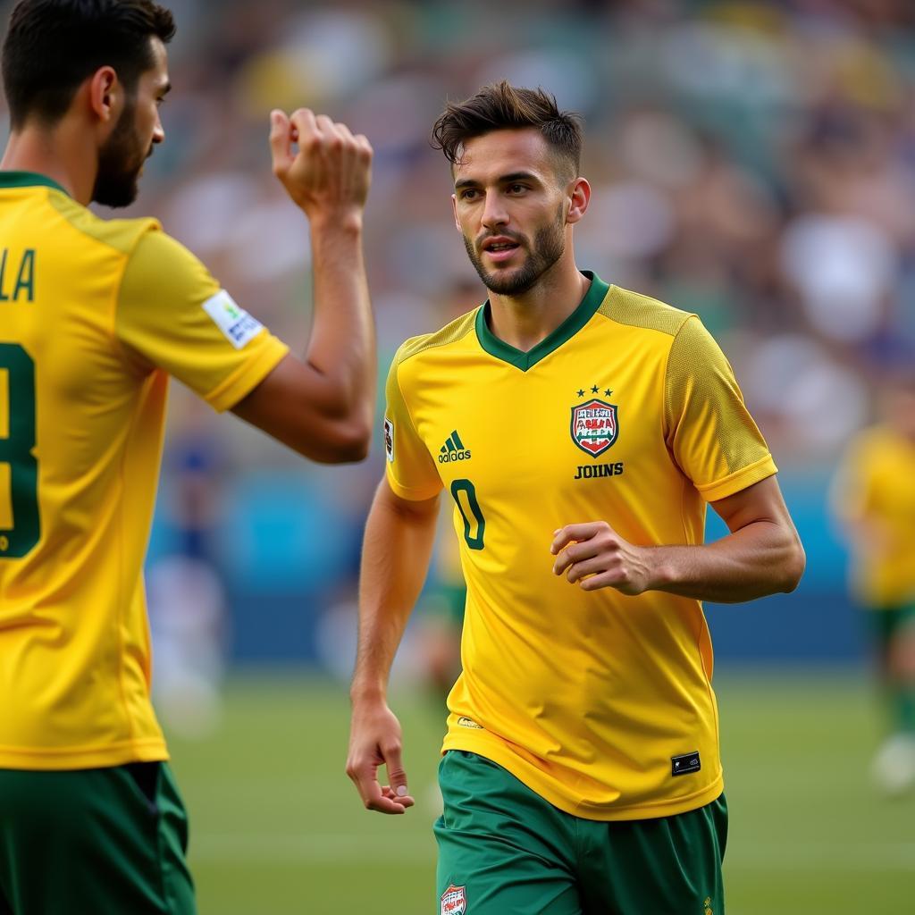 Killian Sardella trong màu áo đội tuyển U23 Úc
