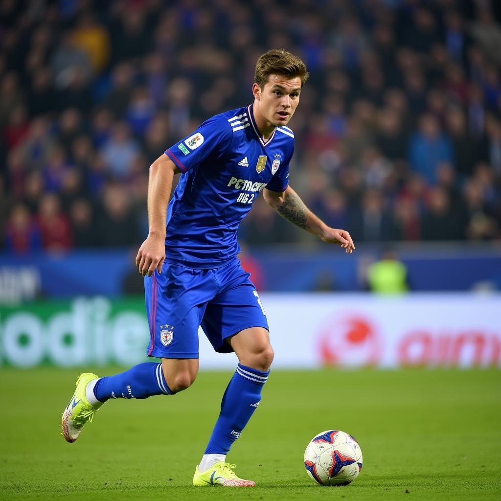 Konstantin Tyukavin trong màu áo Dynamo Moscow