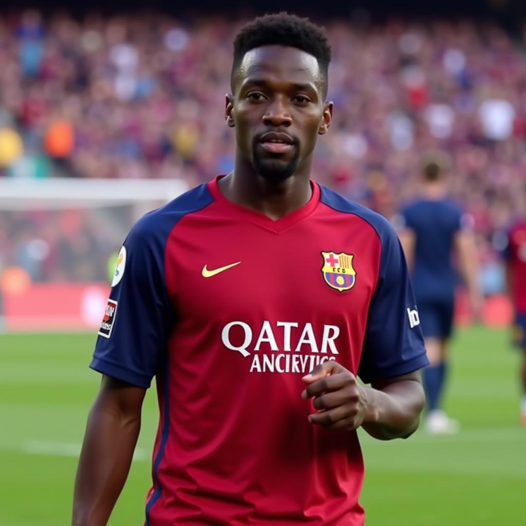 Jules Kounde Khoác Áo Số 5 Tại Barcelona