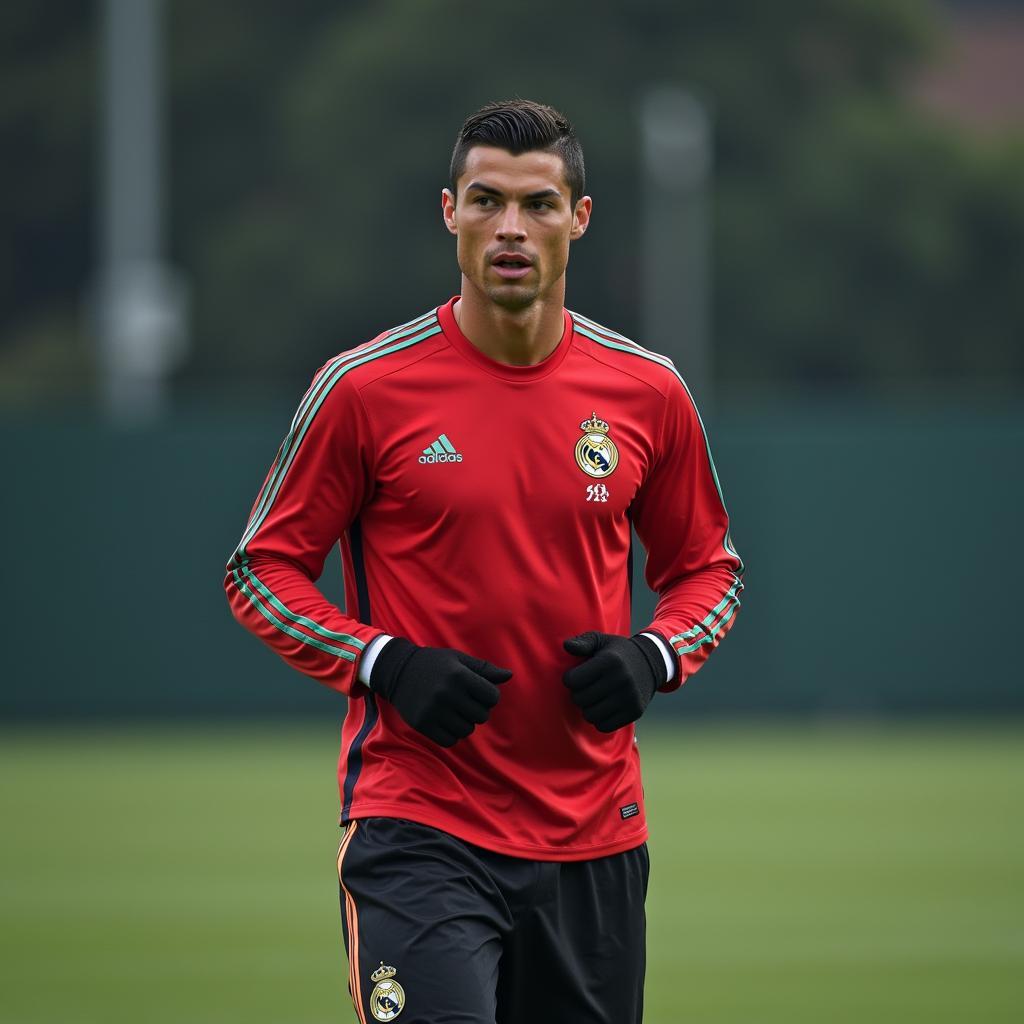 Cristiano Ronaldo tập luyện chăm chỉ thể hiện kỷ luật và cống hiến