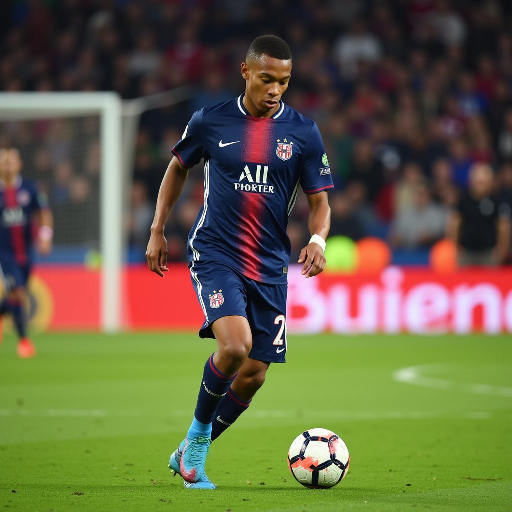 Kylian Mbappé thể hiện kỹ năng đặc biệt
