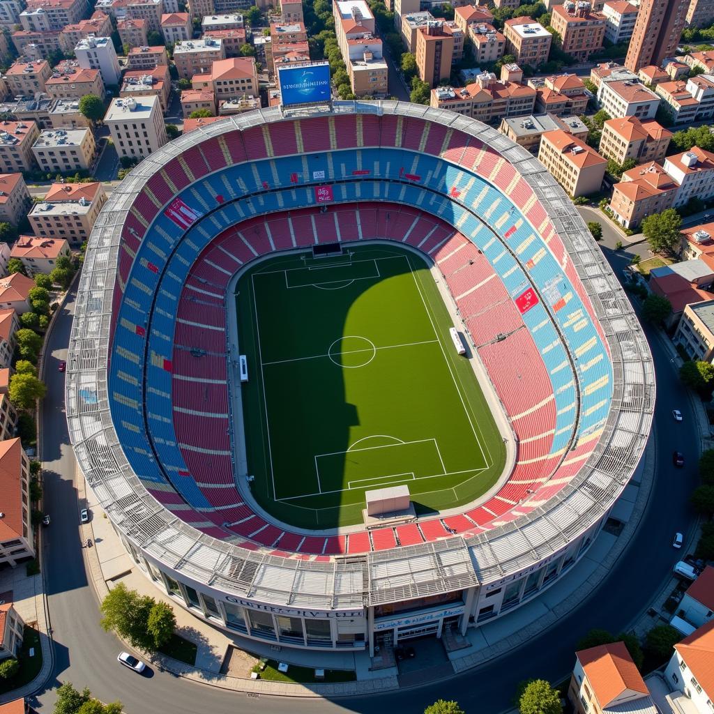 La Bombonera Aerial View
