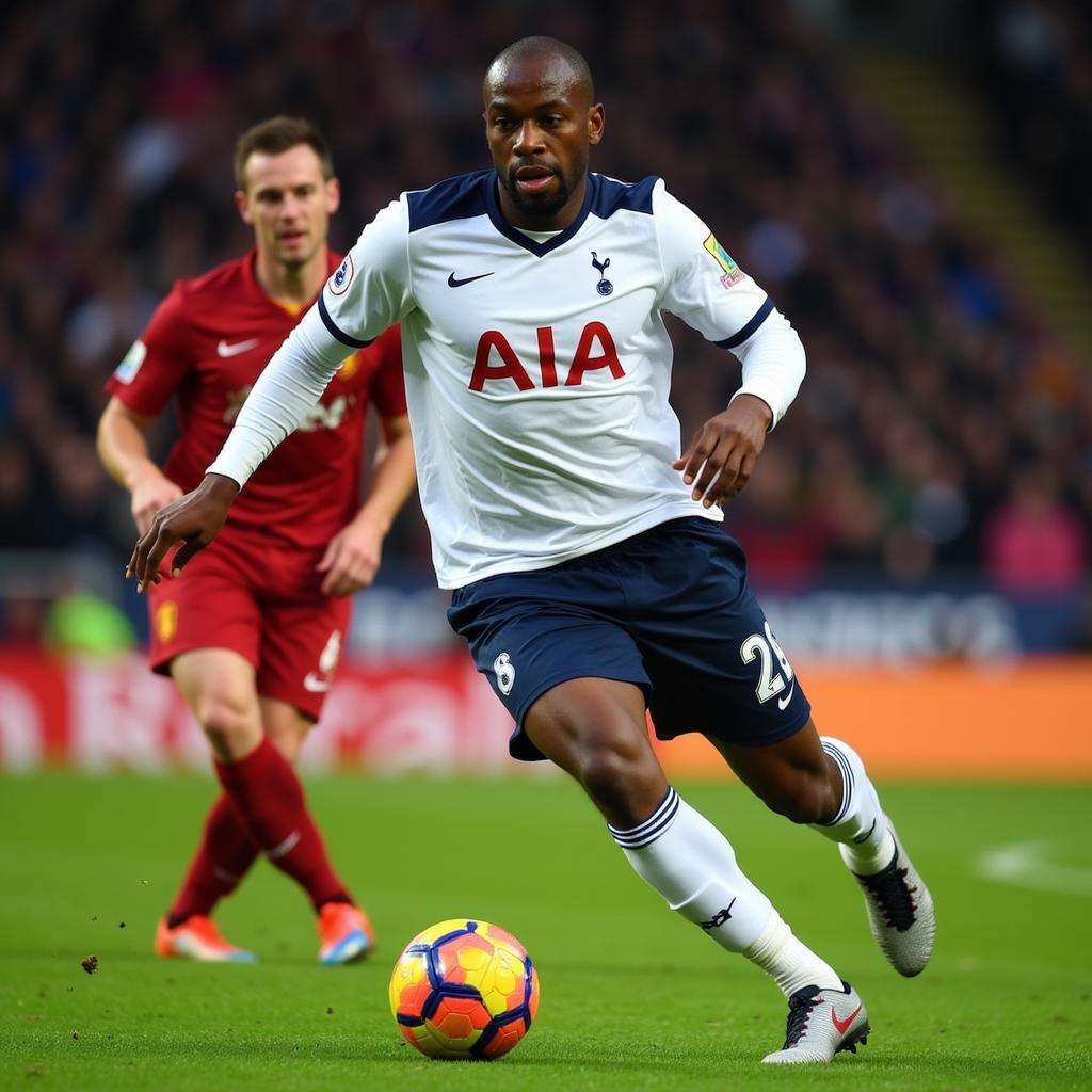 Ledley King trong màu áo số 26 của Tottenham Hotspur