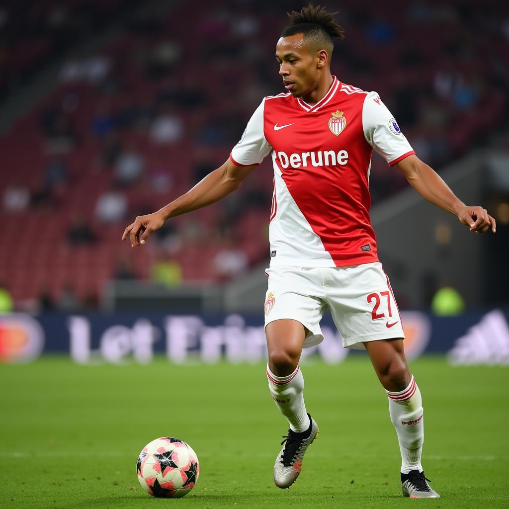 Lemar mặc áo số 27 tại Monaco