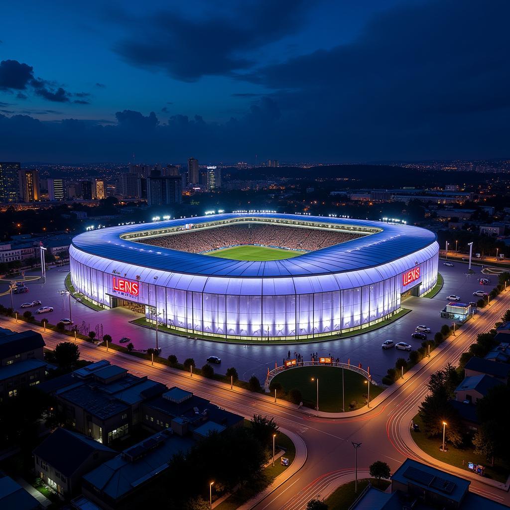 Lens Stadium lung linh về đêm