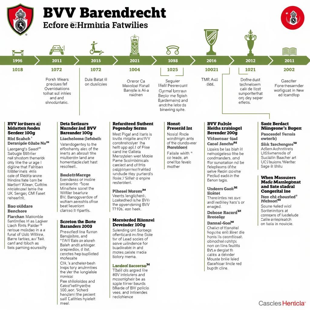 Lịch sử phát triển BVV Barendrecht qua các thời kỳ