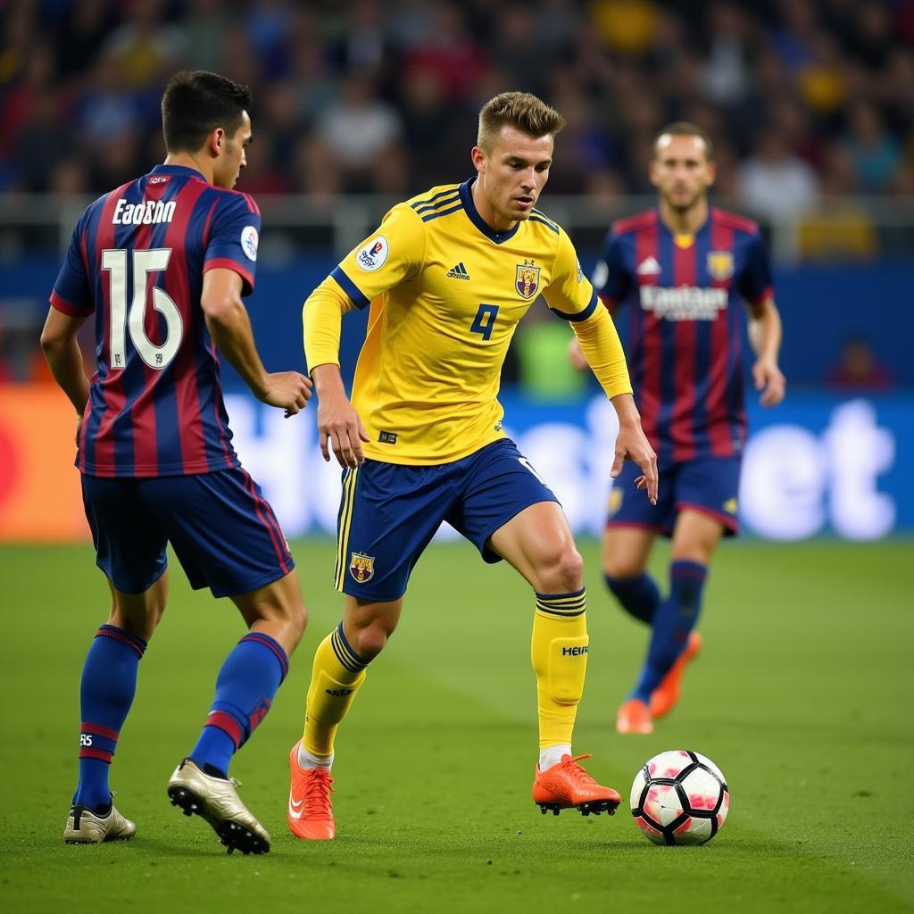Lucas Bergvall positioned in central midfield