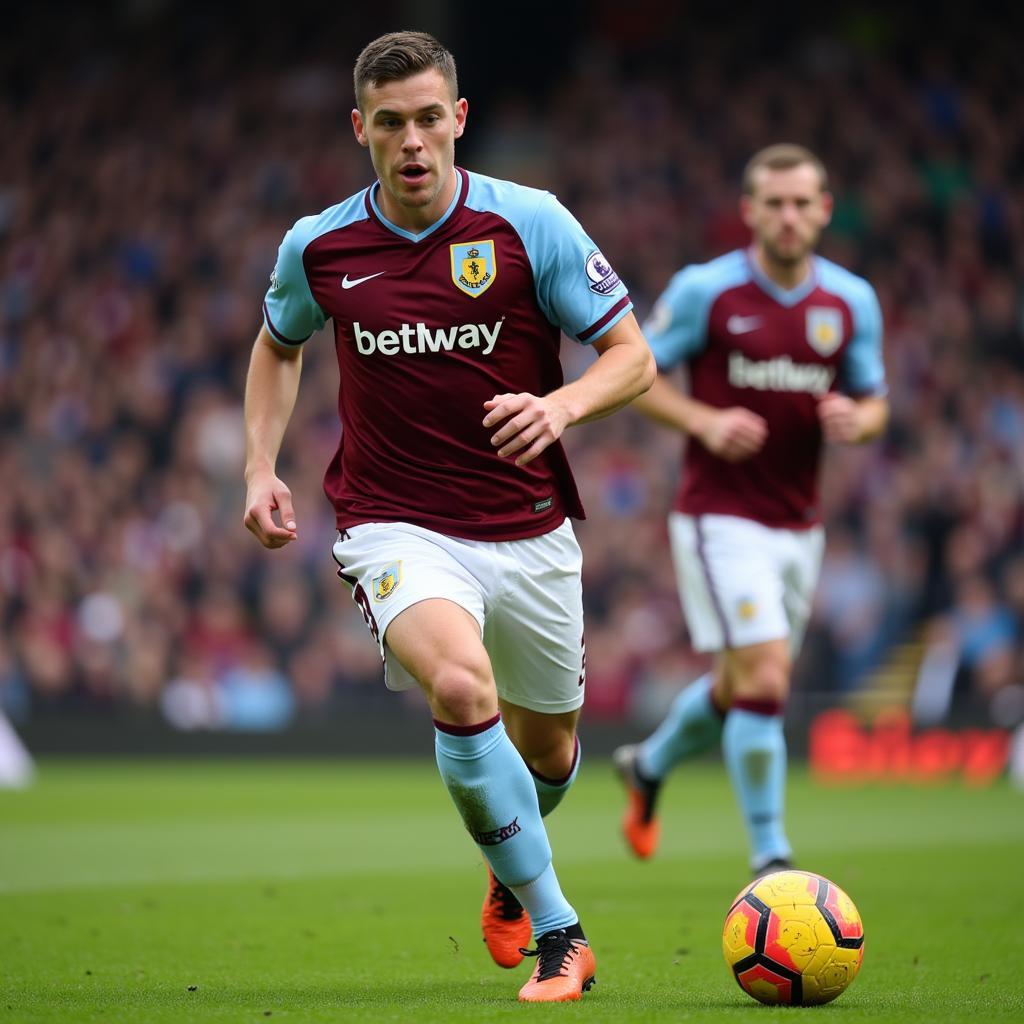 Luke McNally trong màu áo Burnley