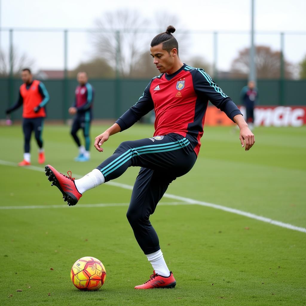 Luyện tập basenach cùng Cristiano Ronaldo