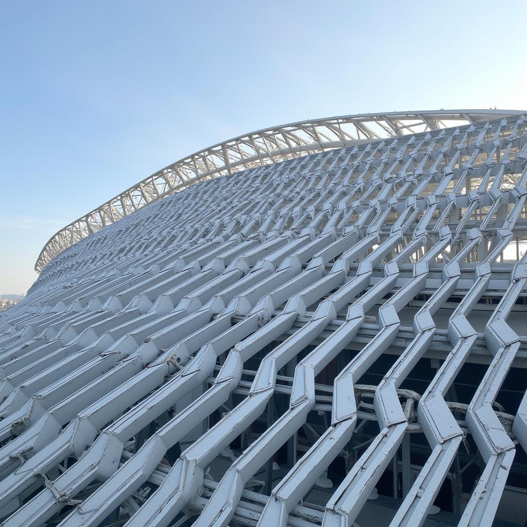 Mái che hình elip độc đáo của sân vận động Olympic Seoul
