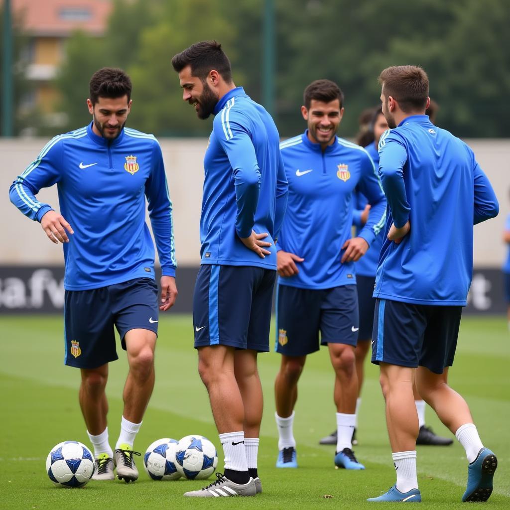 Málaga CF Current Squad Training