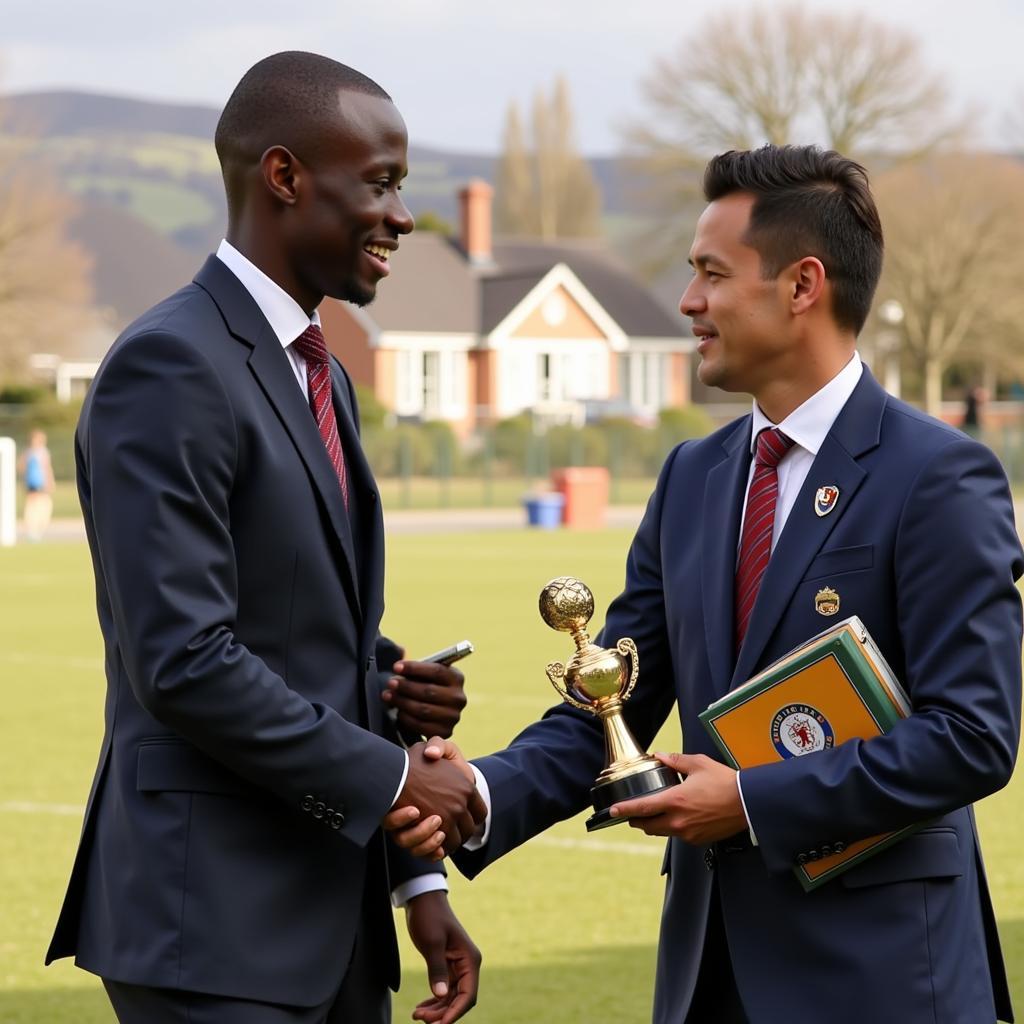 Markus Adeniyi Anderson Adedeji nhận giải thưởng