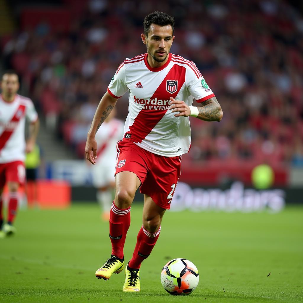 Matias Zaldivia thời còn khoác áo River Plate