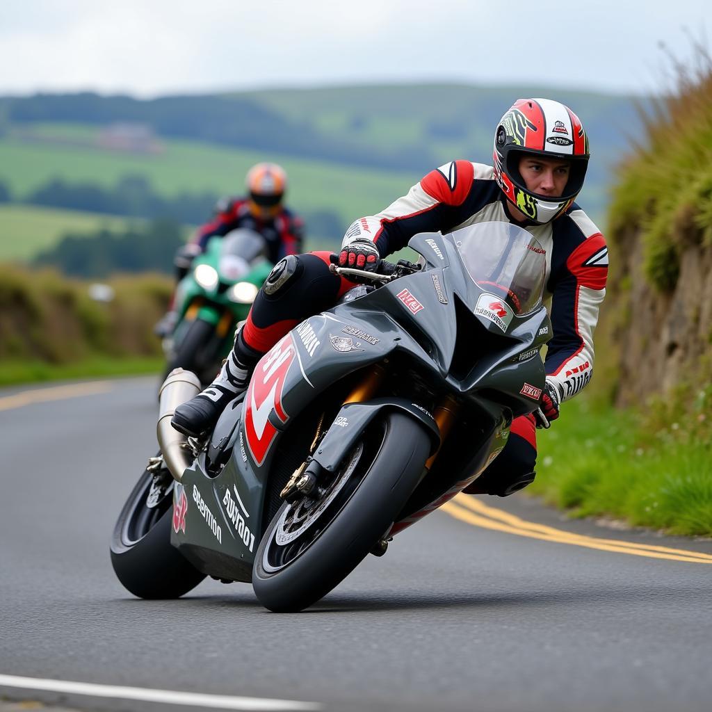 Michael Dunlop trên đường đua Isle of Man TT