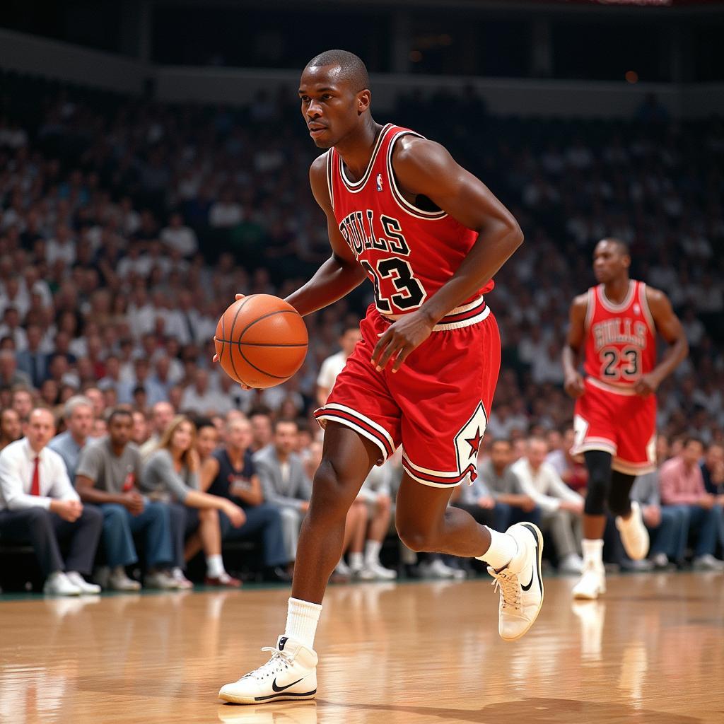 Michael Jordan thời niên thiếu: Hình ảnh Jordan chơi bóng rổ lúc trẻ