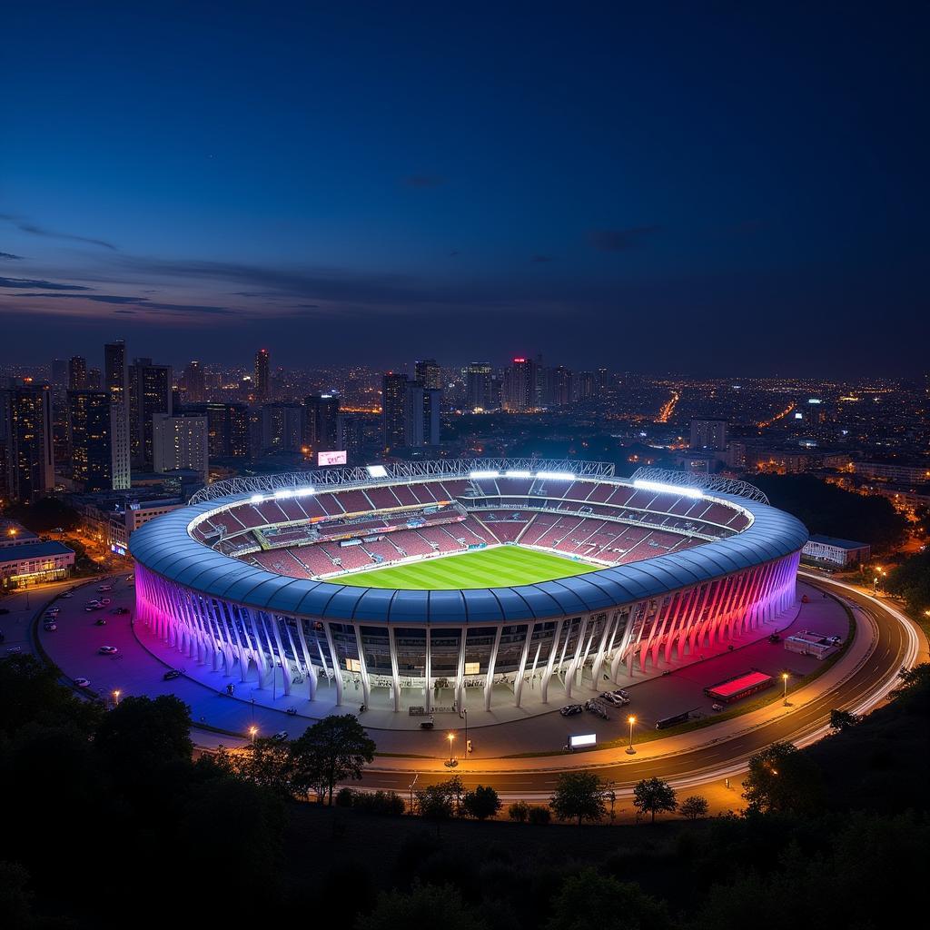 Necaxa Stadium lung linh về đêm