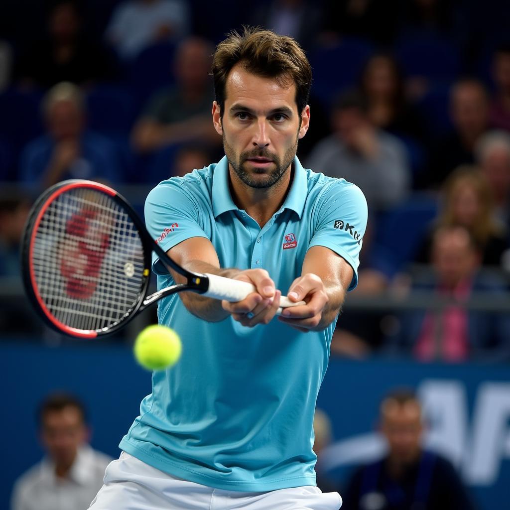 Nikolay Kukushkin trong một trận đấu quyết định