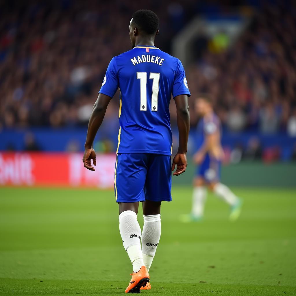 Noni Madueke trong màu áo Chelsea số 11