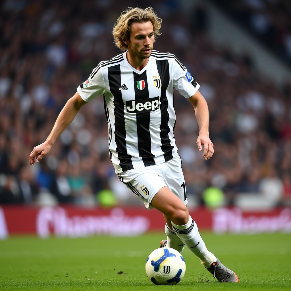 Pavel Nedved trong màu áo Juventus số 11