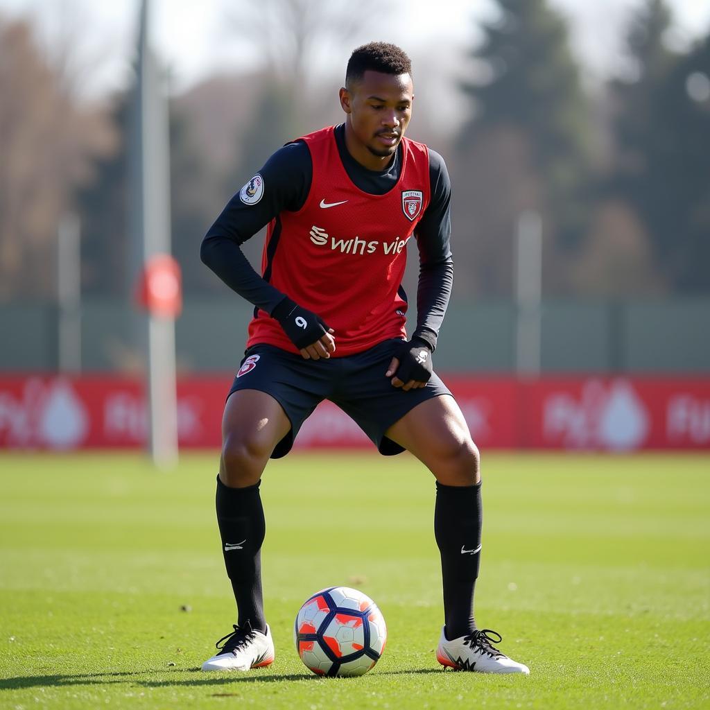 Raheem Edwards luyện tập tại học viện Toronto FC