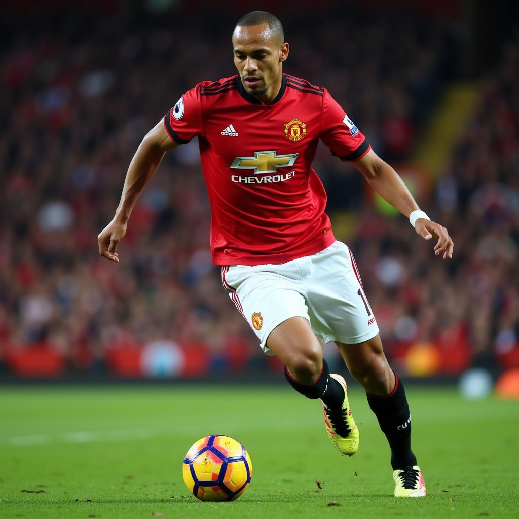 Rio Ferdinand trong màu áo Manchester United