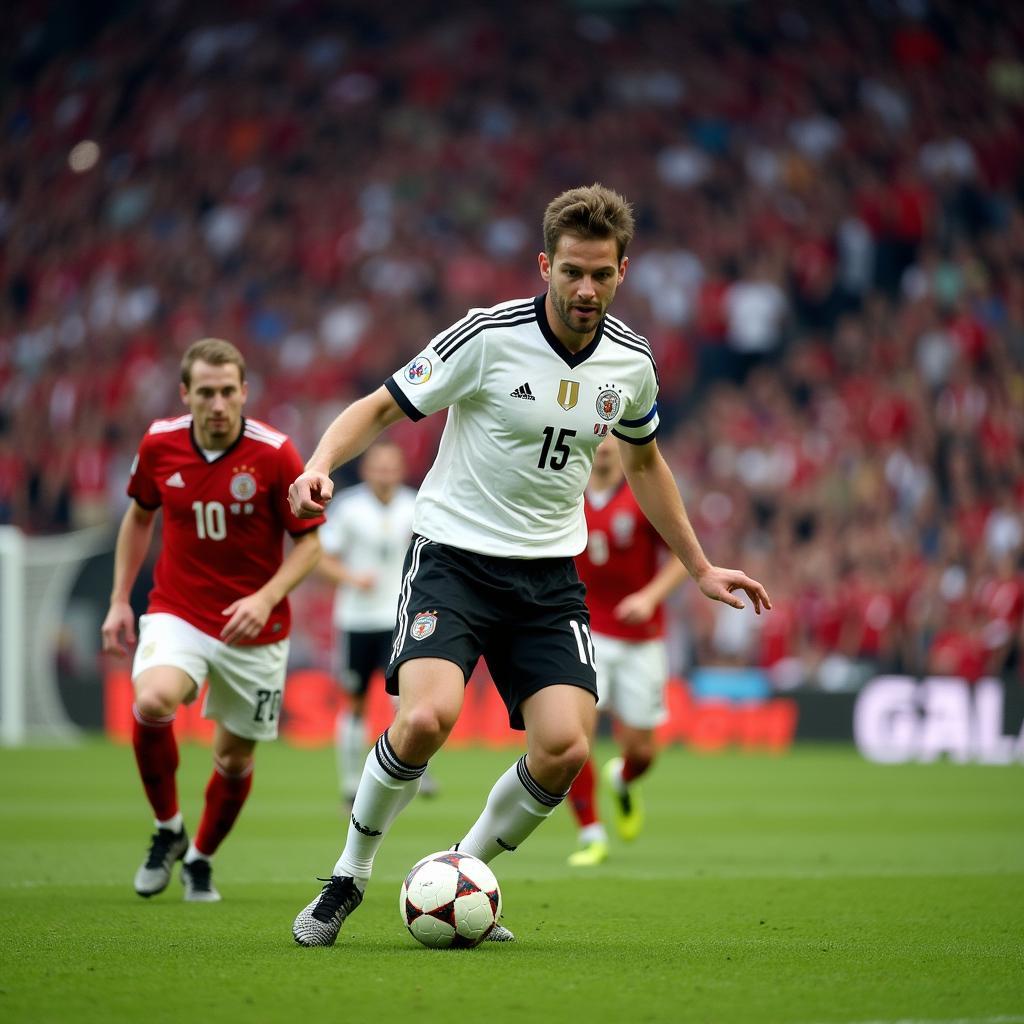 Robert Andrich playing for the German National Team