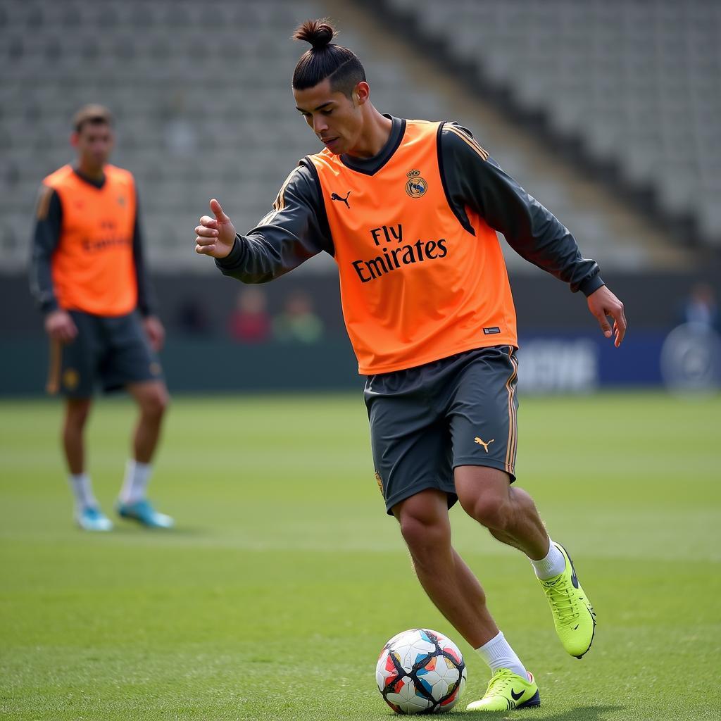 Ronaldo tập luyện để đạt trạng thái sung cho