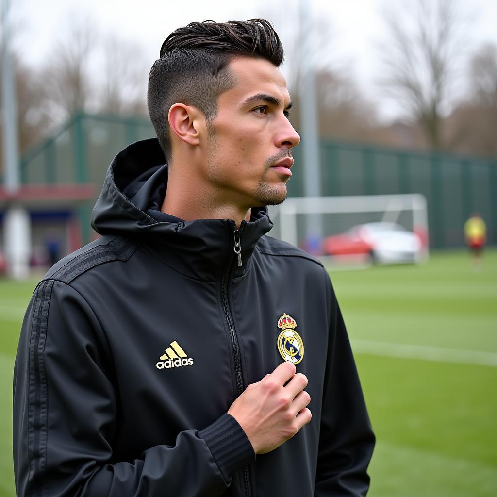 Ronaldo tập luyện tại Kybunpark