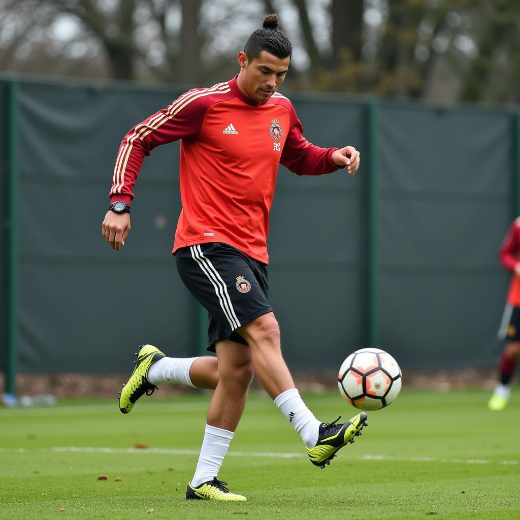 Ronaldo Training rigorously