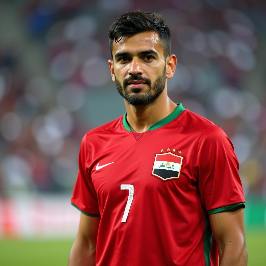 Saad Natiq thi đấu cho đội tuyển quốc gia Iraq