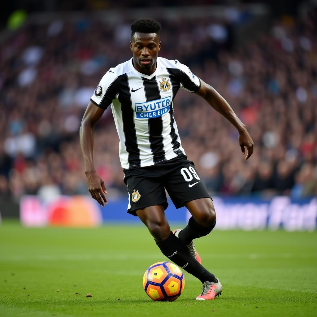 Saint-Maximin trong màu áo Newcastle United
