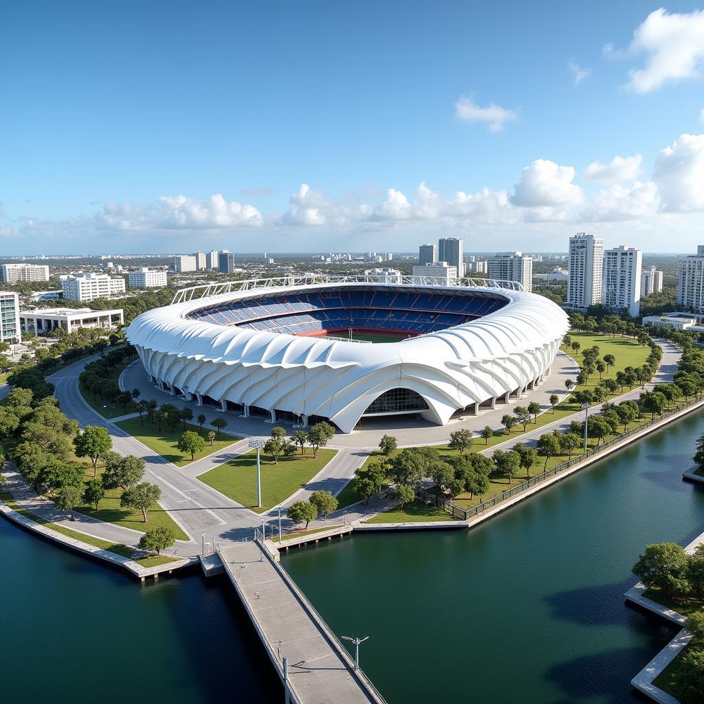 Kiến trúc sân vận động Estadio de Futbol de Miami