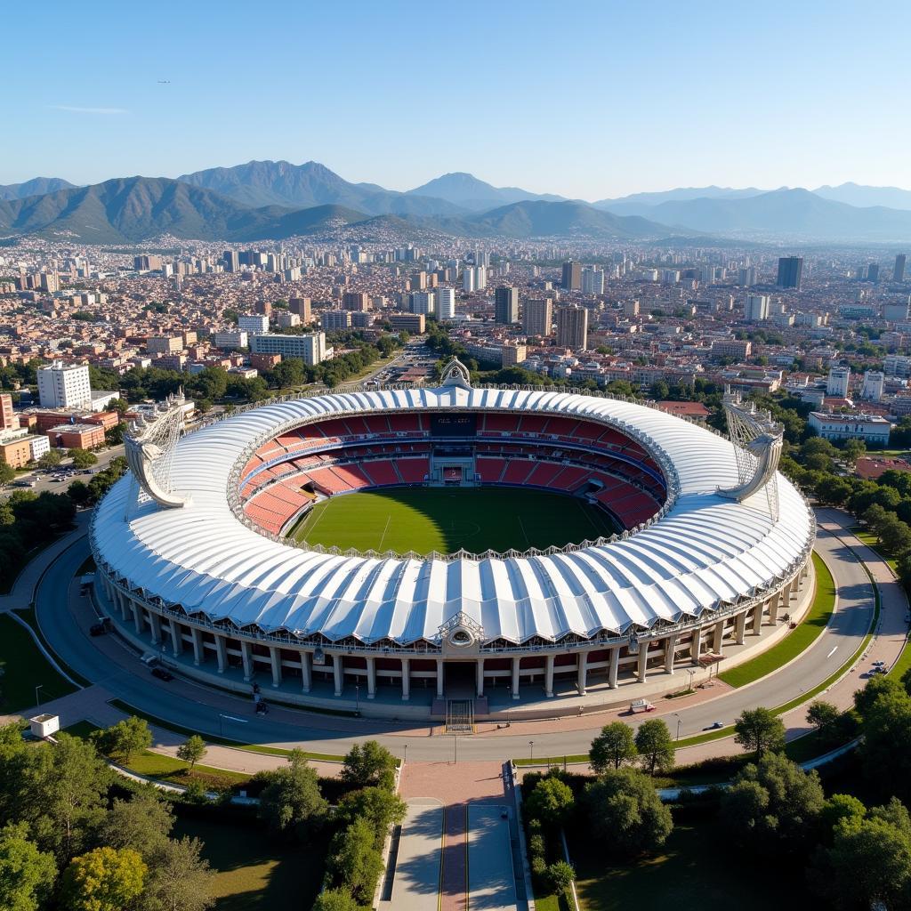 Toàn cảnh sân vận động Estadio Félix Sánchez