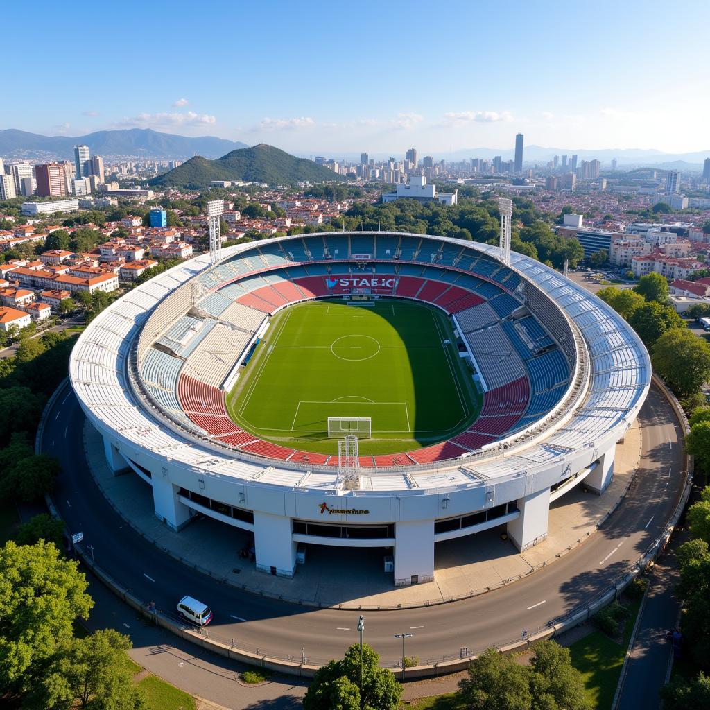 Toàn cảnh sân vận động Estádio José Gomes