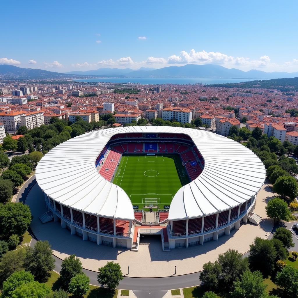 Toàn cảnh sân vận động Poljud Stadion Split