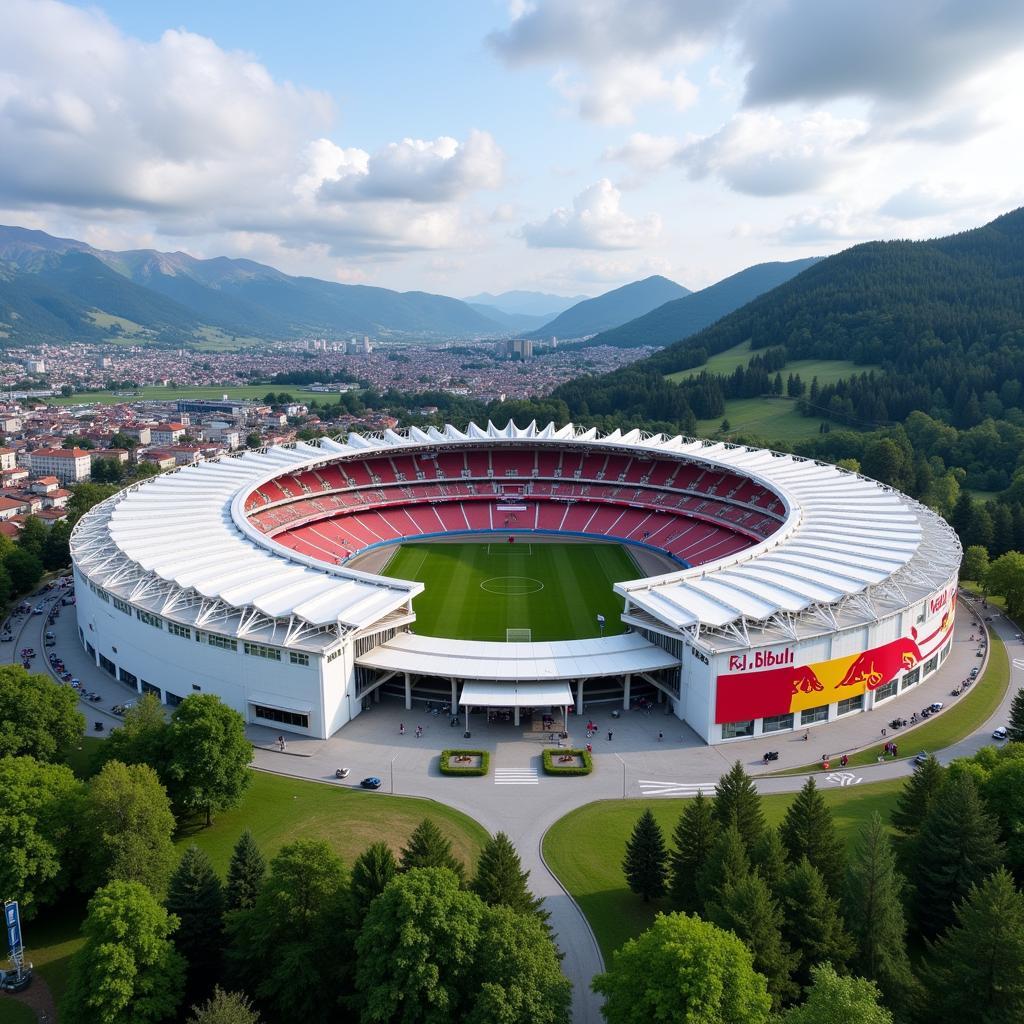 Kiến trúc ấn tượng của Red Bull Salzburg Stadium