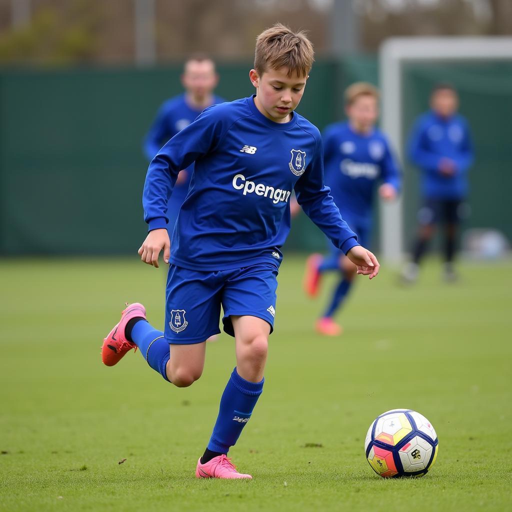 Shane Lavery khởi nghiệp tại Everton