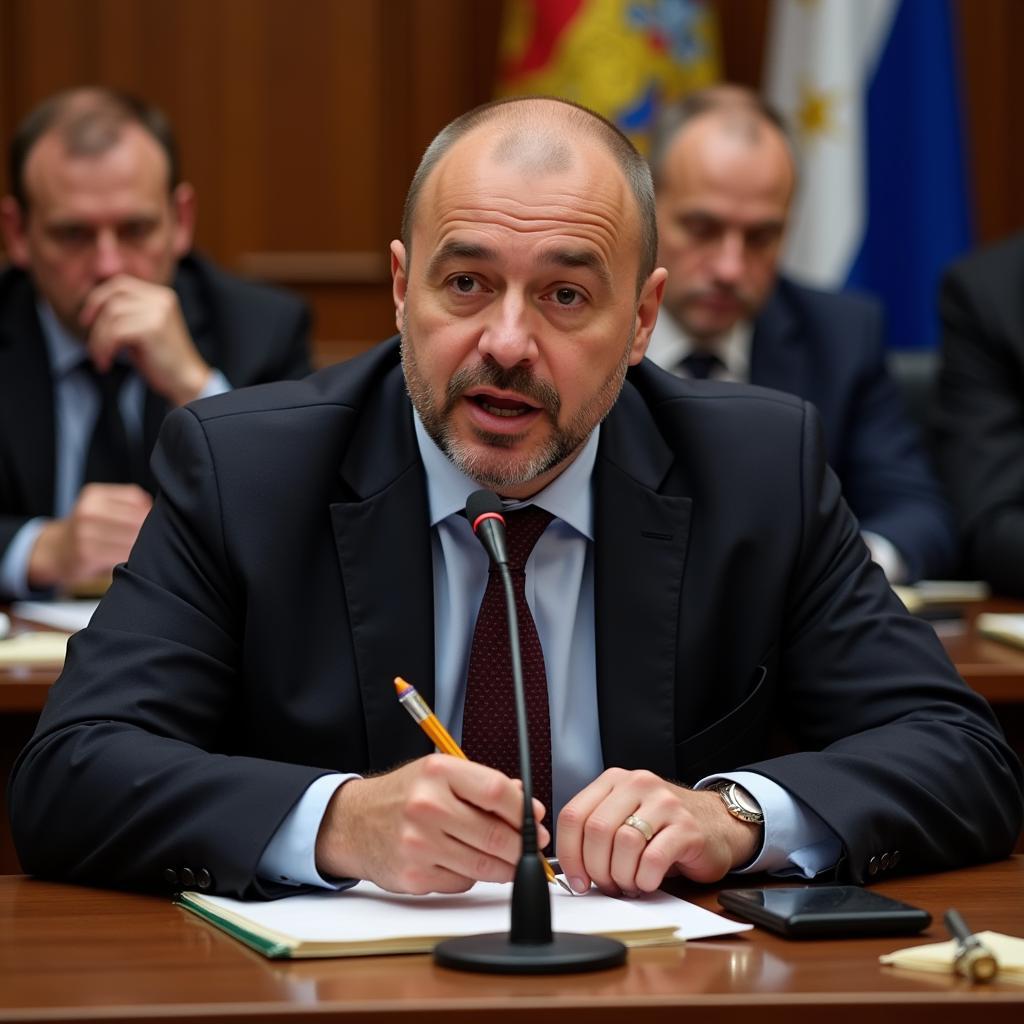 Stanislav Cherchesov phỏng vấn báo chí