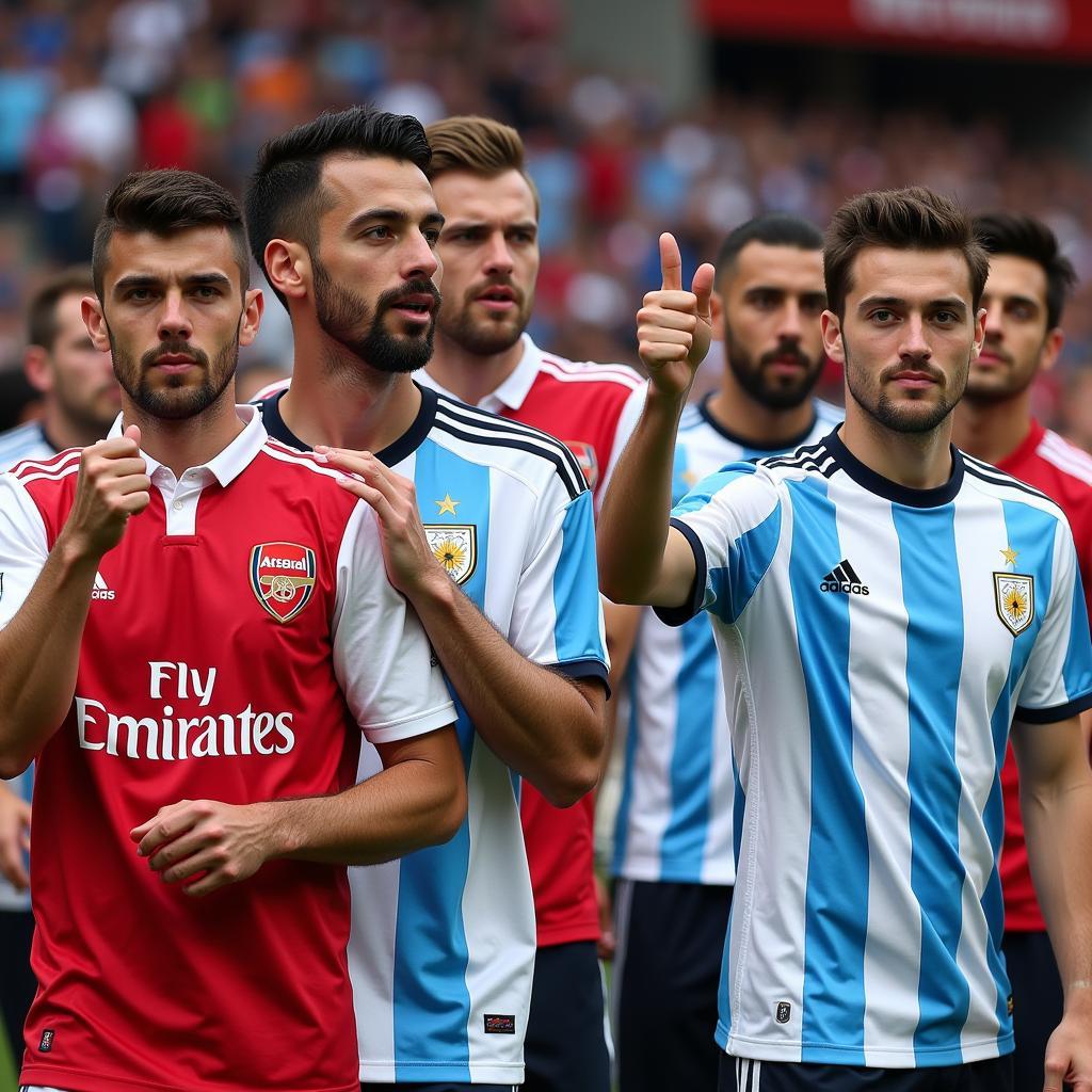 Sức hút toàn cầu của Arsenal và Argentina