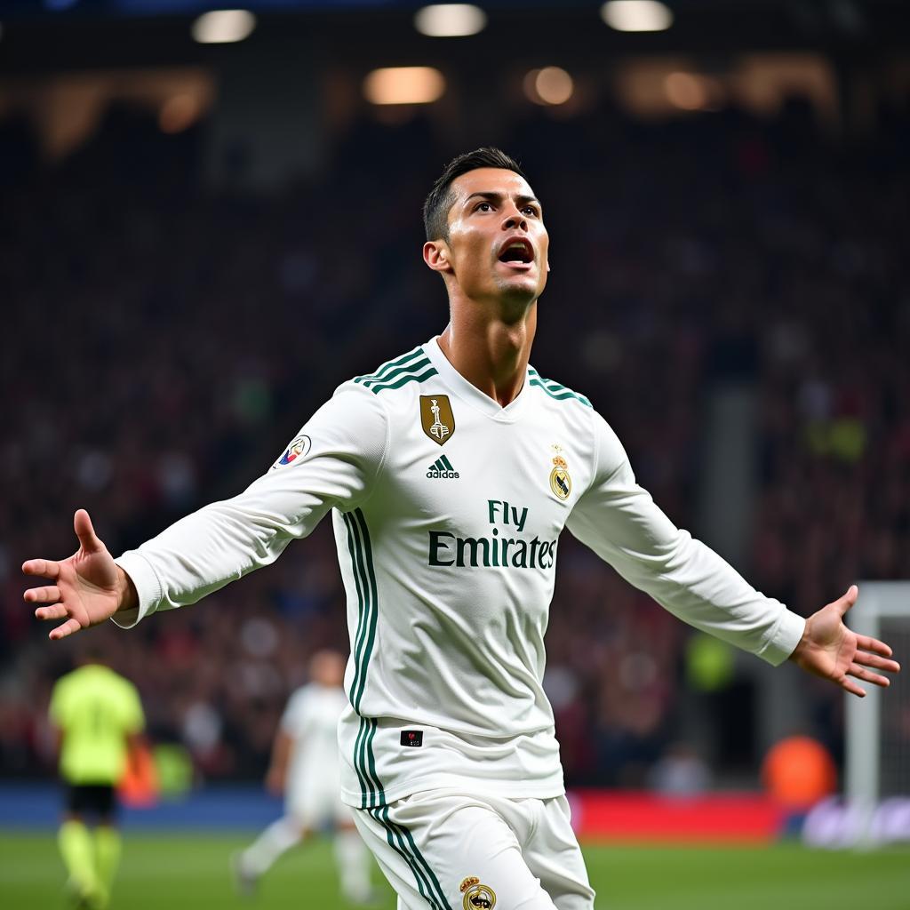 Cristiano Ronaldo thể hiện tham vọng cháy bỏng trên sân cỏ