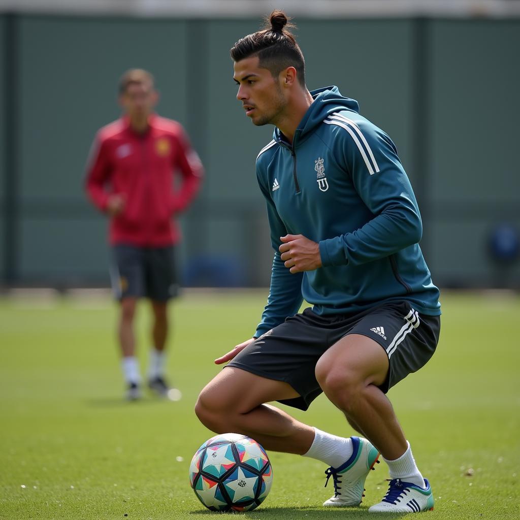 Cristiano Ronaldo tập luyện thể lực cường độ cao
